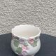 Pot cover in slurry floral pattern purple and pink