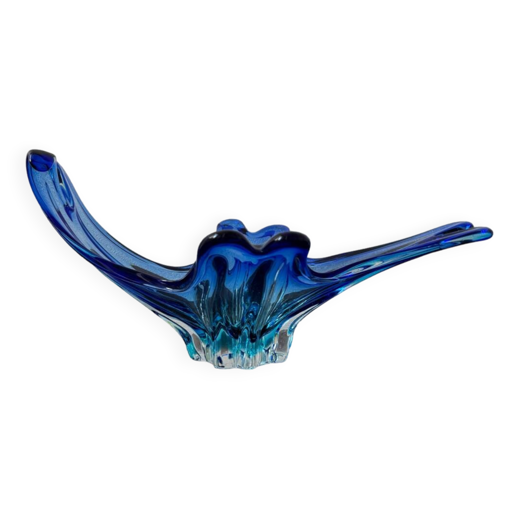 Blue crystal cup from the 60s