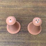 Postmodern ceramic salt and pepper shakers by Gallo Design for Villeroy & Boch, set of 2.