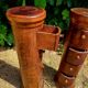 Paire de meubles cylindriques à tiroirs