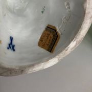 Perroquet en porcelaine de Saxe 19e signée