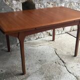 Scandinavian teak dining table S.RM. with extensions 1960