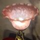 Art Deco wrought iron lamp with glass paste tulip, 1930s, with its wire