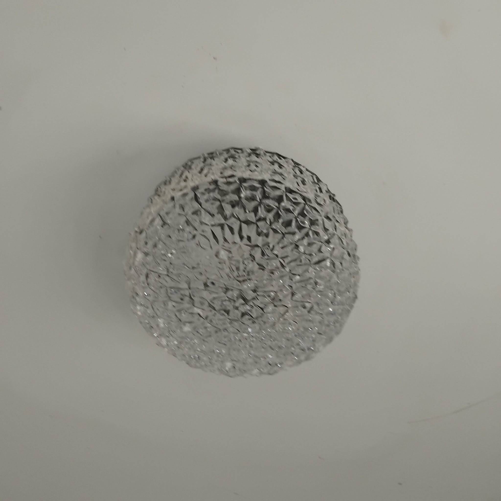 Moulded glass ceiling light from the 60s/70s.