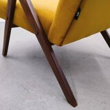 Mid-century Easy Model B armchair - 310 Var in Goldenrod velvet