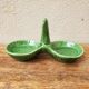 Green ceramic pepper shaker