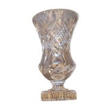 Crystal footed vase
