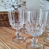 Vintage stemmed aperitif glasses