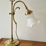 Art Nouveau bronze tulip lamp