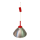 80s brushed aluminum pendant light