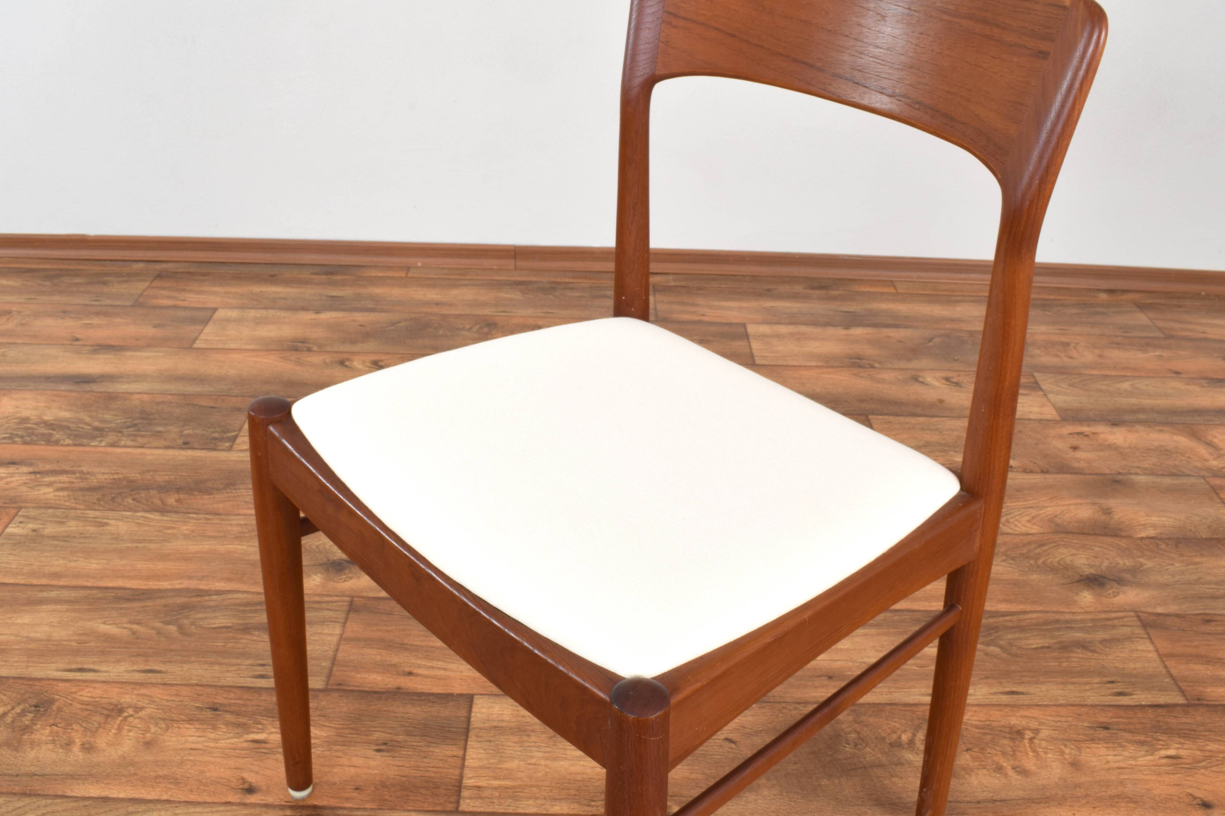 Danish Teak Dining Chairs by Henning Kjærnulf for Korup Stolefabrik, 1960s, Set of 4