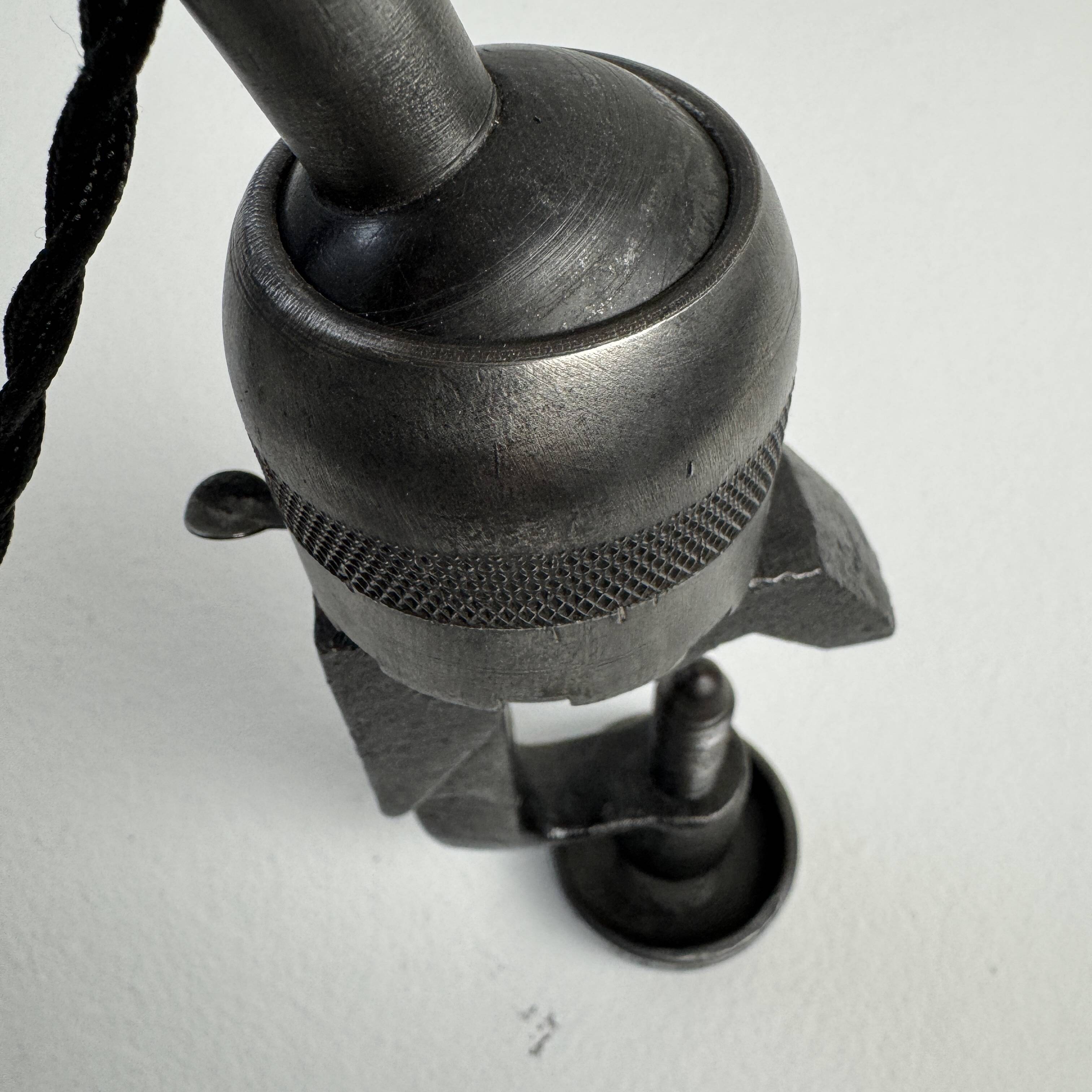 Old industrial clamp lamp "Gras Ravel" no. 204 semi-fixed