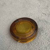 Vintage French ashtray in brown glass