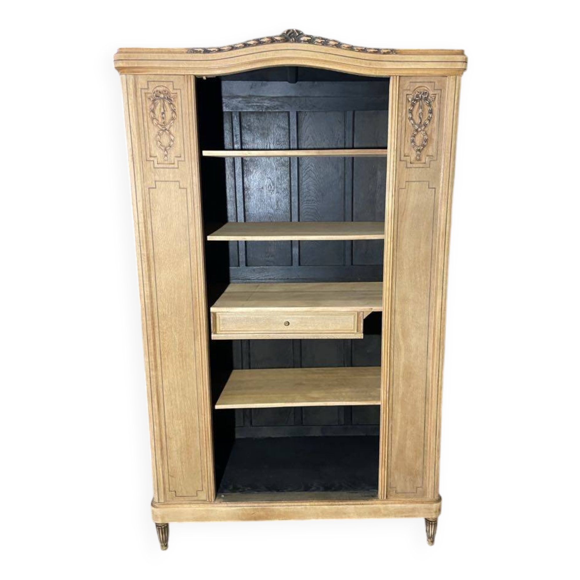 Sideboard, raw wood bookcase