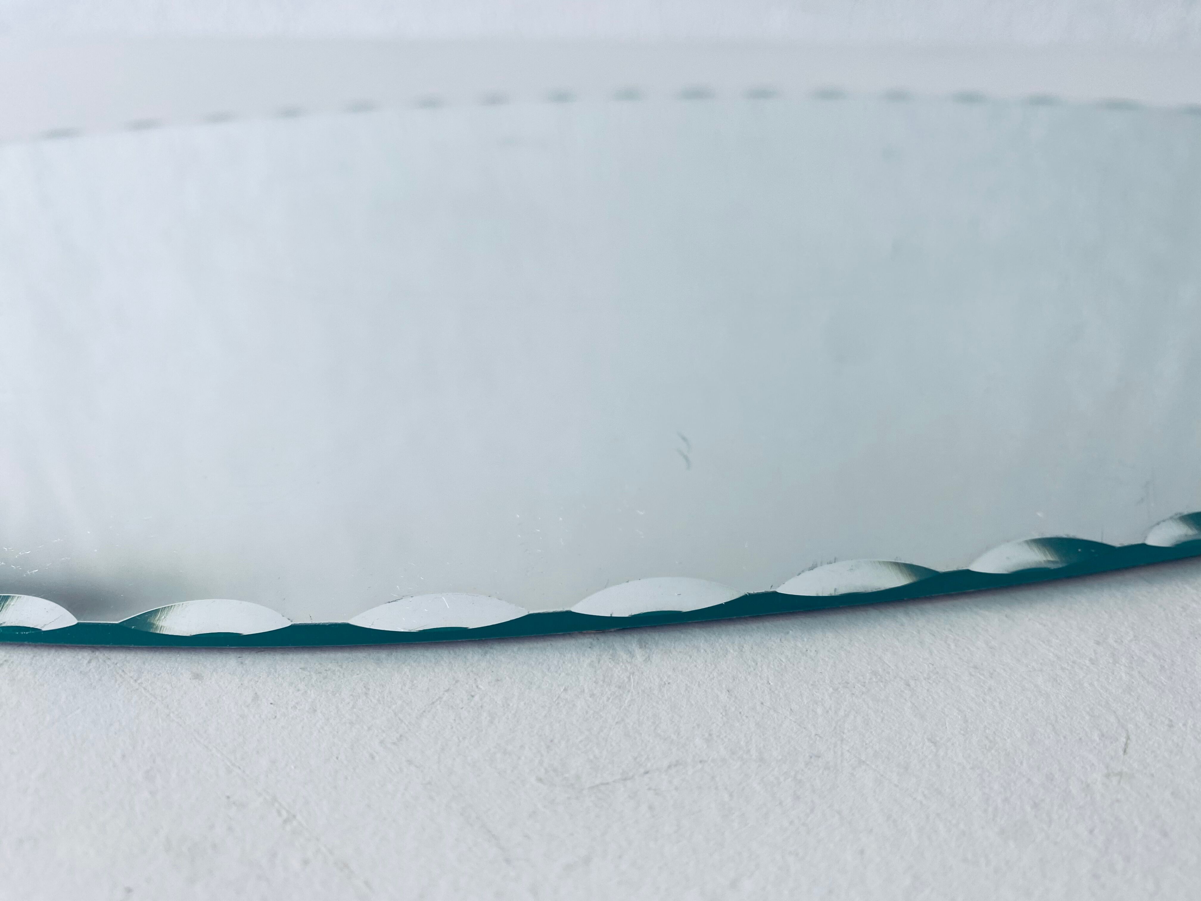 Oval beveled mirror 50x25cm