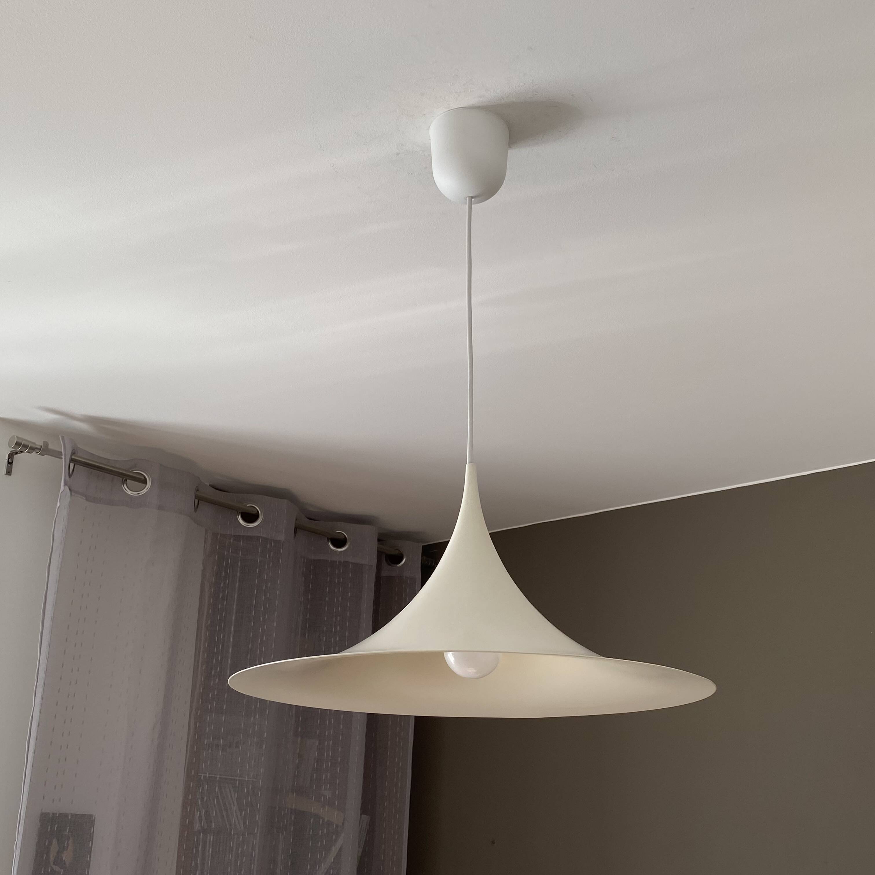 Semi pendant light by Claus Bonderup & Torsten Thorup. 1970.