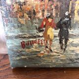 Ancien tableau caroline burnett vue paris sacré cœur huile sur toile