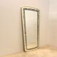 Mid-century brass framed mirror France 75x38cm