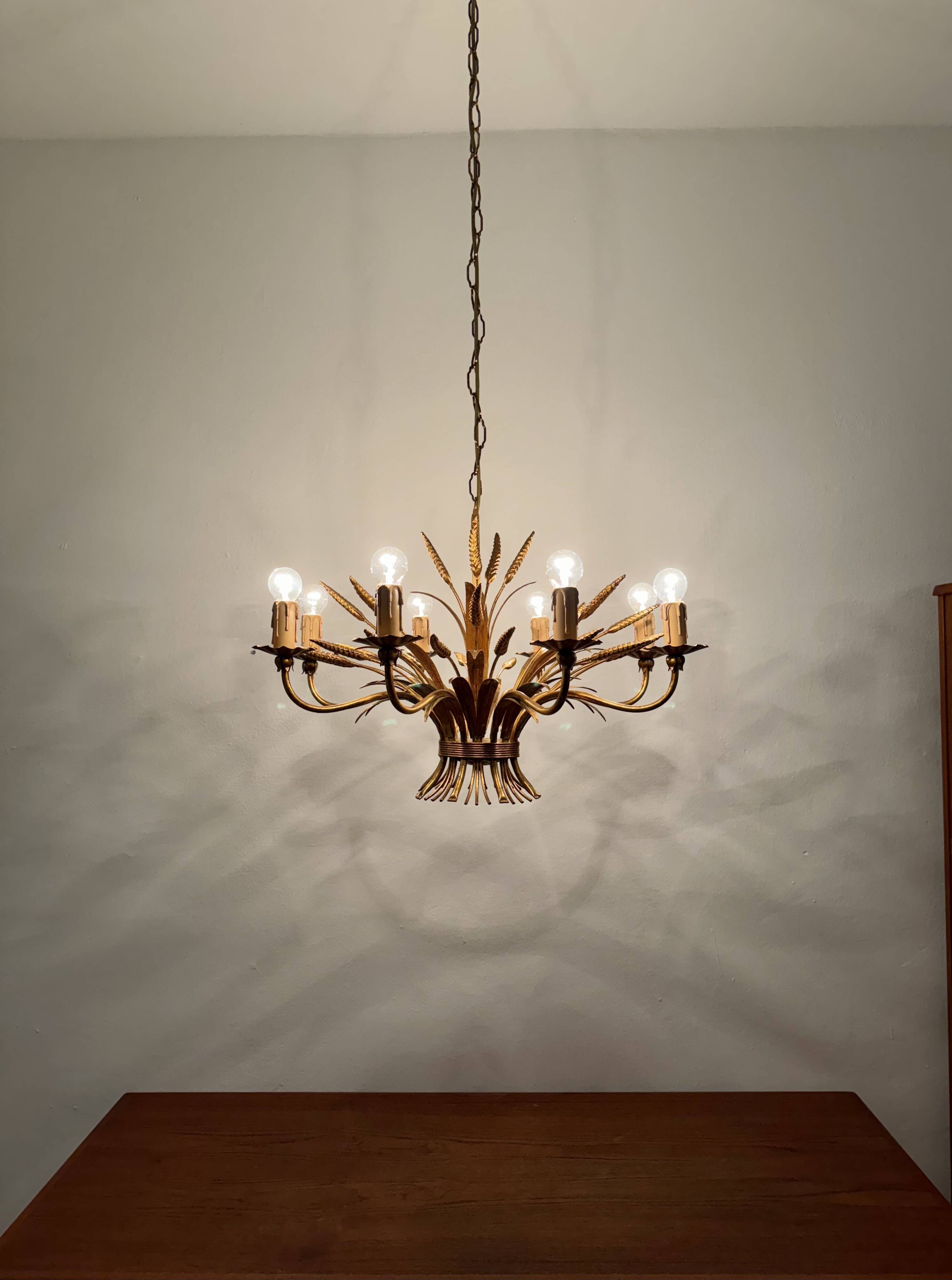 Italian Hollywood Regency Chandelier by Hans Kögl