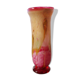 LARGE BIOT BLOWN GLASS VASE, SABA FRERES