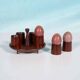 Vintage teak egg holder set, mid-century egg holder