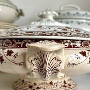 Jules Vieillard soup tureen - Bordeaux in iron earth, "Louis XV" service