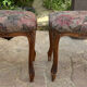 Paire de tabourets en bois