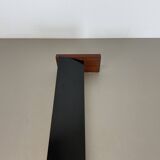 cubic Large 38cm Teak and Metal adjustable wall light element, Germany 1950s