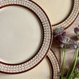 Set of 4 vintage dessert plates from the Longchamp factory