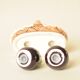 Salt and Pepper Eggplant - Salt and Pepper Shaker Barbotine - Table Decoration