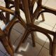 3 rattan bar stools seated mulched 1960s