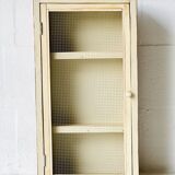 Armoire murale vintage avec verre, 1970'