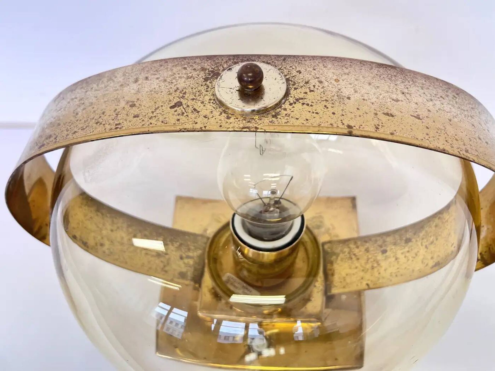 Preciosa gold wall lamp or table lamp / Kamenický Šenov, 1970s