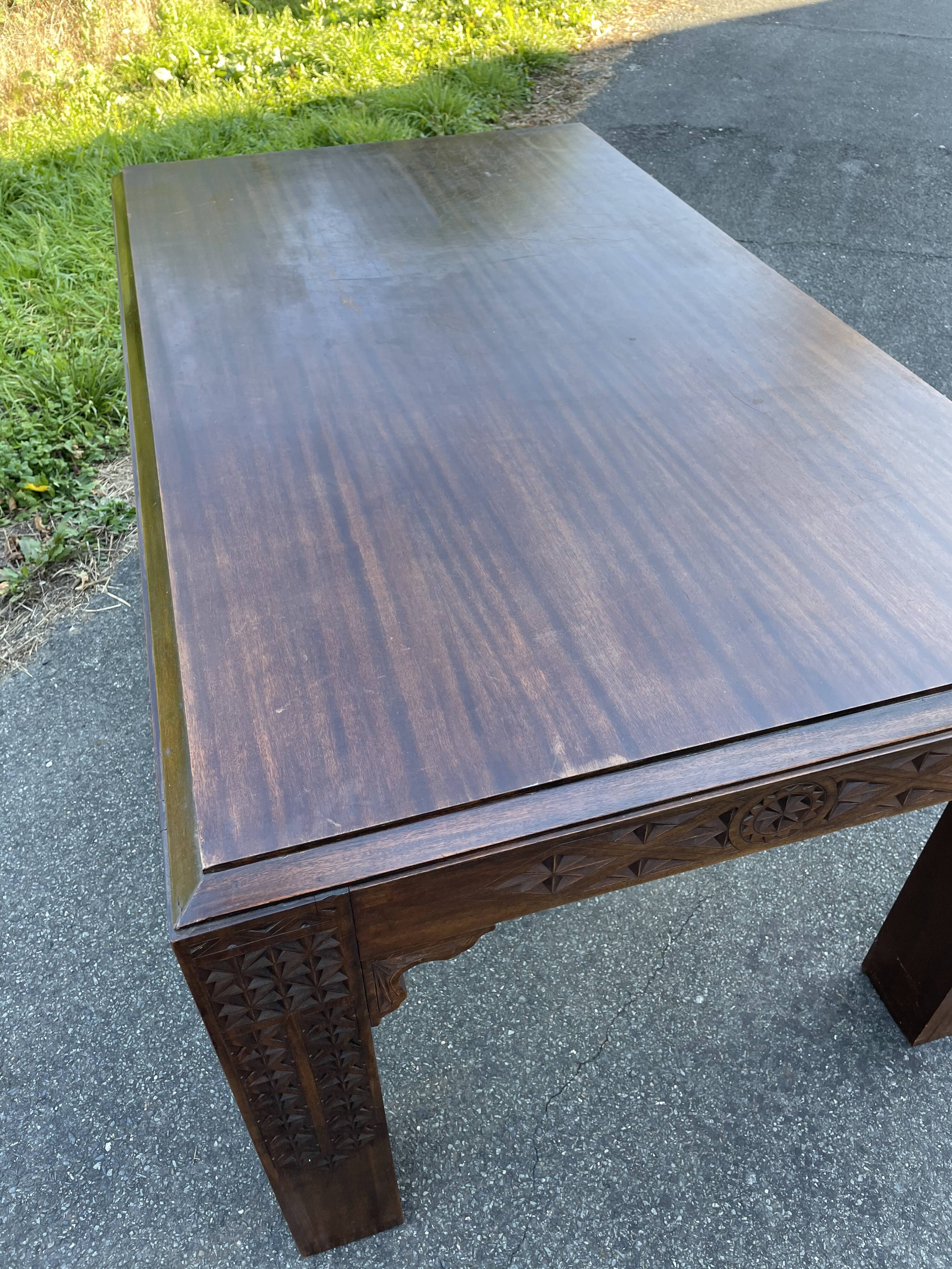 Desk living room table art deco brutalist furniture Morocco