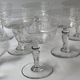 Coupes à champagne en cristal à décor d’entrelacs