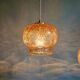 Vintage amber glass pendant (5 available), 1960s-70s