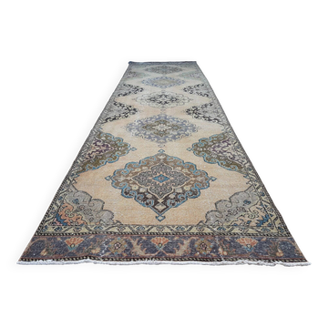 Tapis de couloir turc vintage