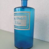 Antique blue apothecary bottle