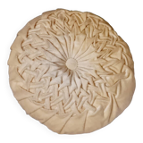 Light beige velvet cushion