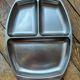Scandinave. 3 plateaux de service palissandre inox