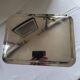 Large Silver Metal Serving Tray