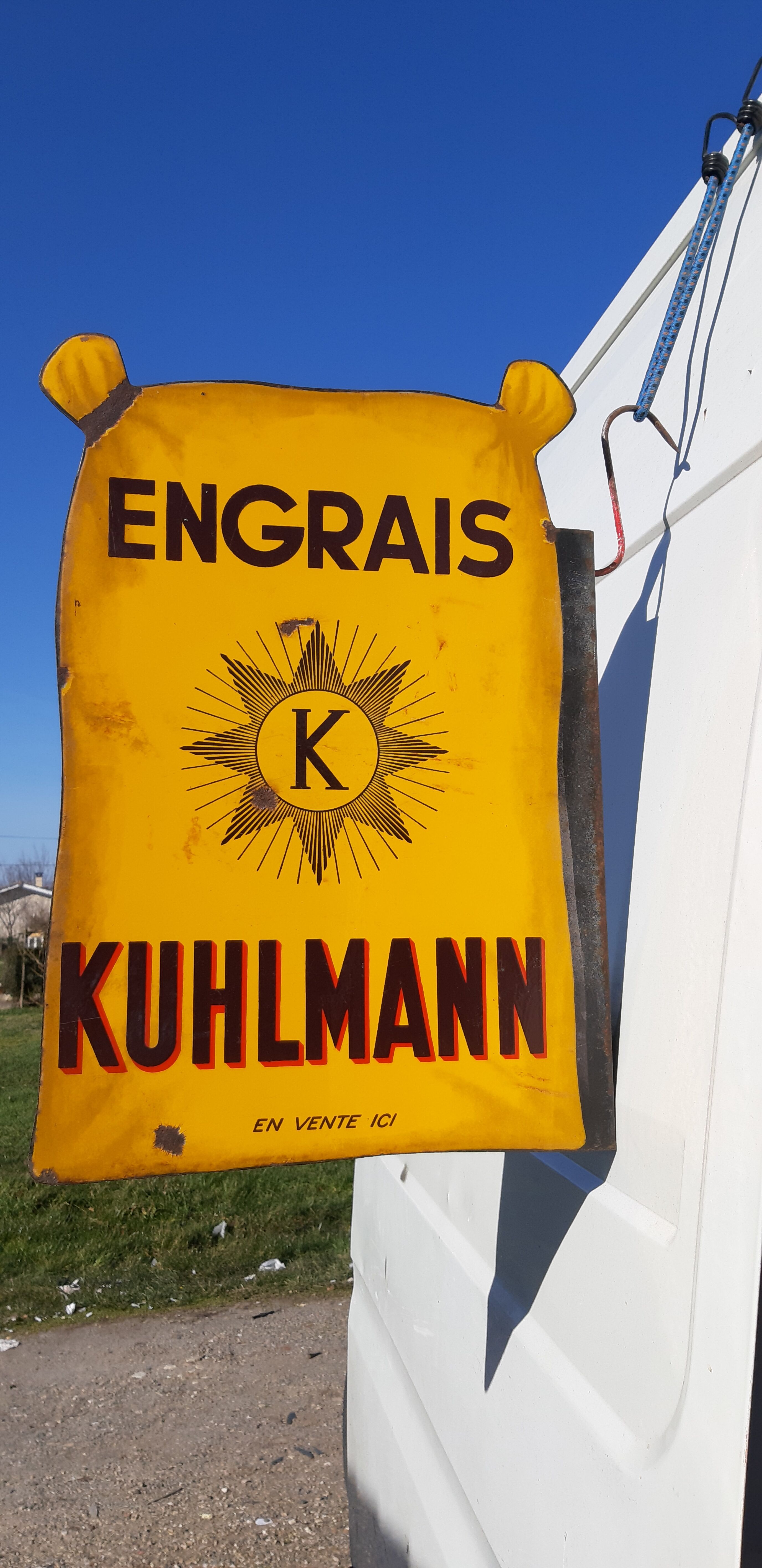 Enamelled plate Kuhlmann