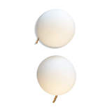 2 vintage ball lamps