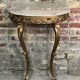 Louis XV style console in carved wood with marble top
