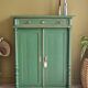 Antique cabinet in fir with green patina Metsä | Hector