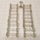 Lot de 19 porte-couteaux en verre