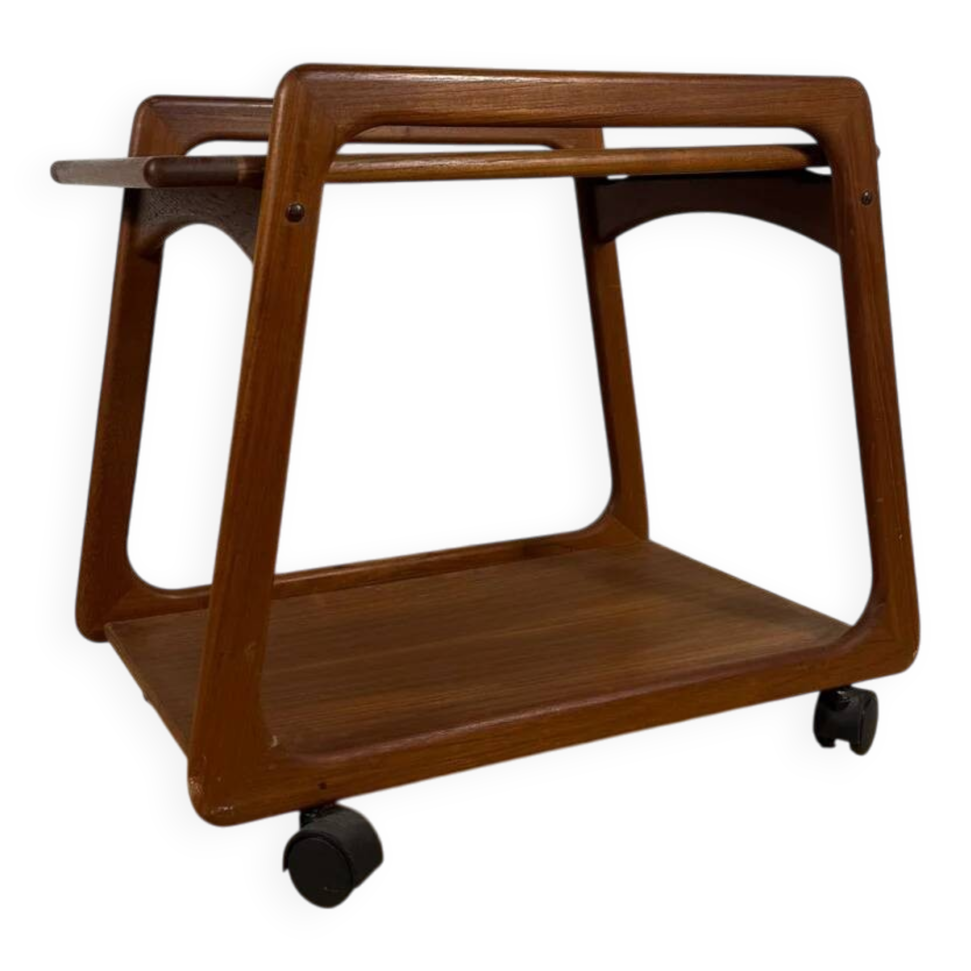 Mid-century modern service trolley in teak – Scandinavian design, 1960s