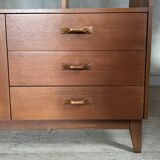 Scandinavian teak bookcase divider