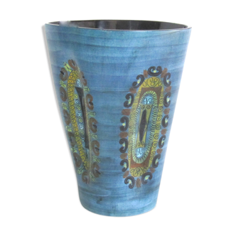Vase en céramique de Vallauris signé Jean de Lespinasse années 60