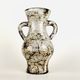 Vase with ceramic handles by Jean Derval, Vallauris, France, 1950's